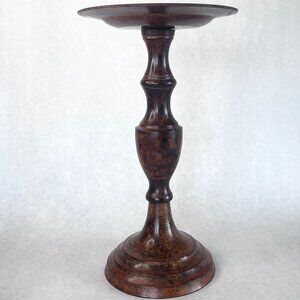 Vintage 10 inch Tall Metal Candle Holder Candlestick Rustic Decor